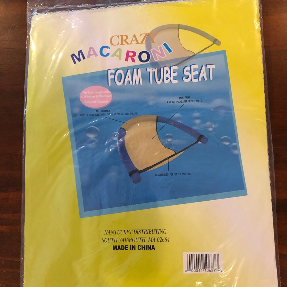 Foam tube seat